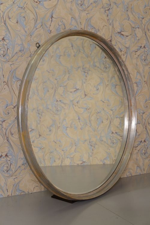 Impressive 1920'S English Silver Gilt Mirror