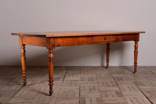Beautiful Antique Cherry Wood Dining Table