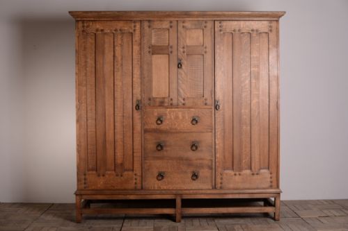 Liberty's Antique Oak Compactum Wardrobe
