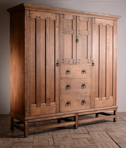 fig 1. Liberty's Antique Oak Compactum Wardrobe