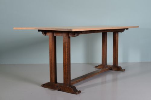 English Antique Oak Refectory Dining Table