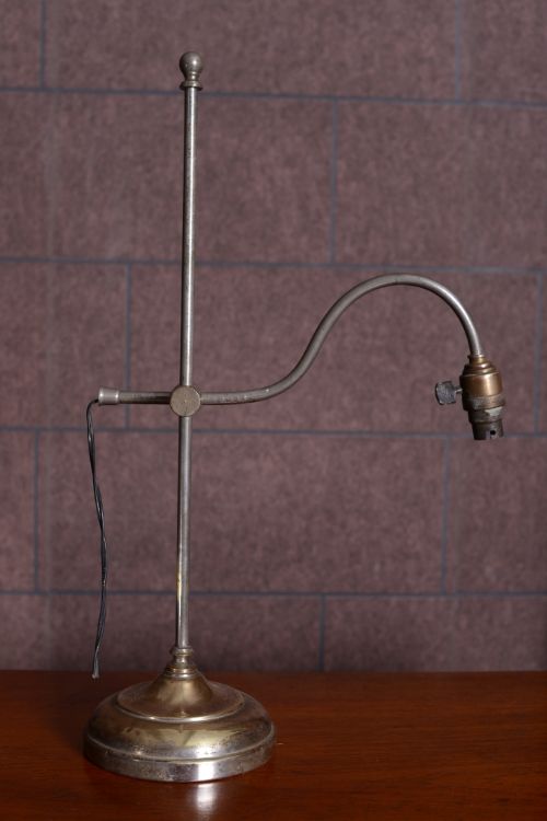 Nickel Plated Antique Students Lamp