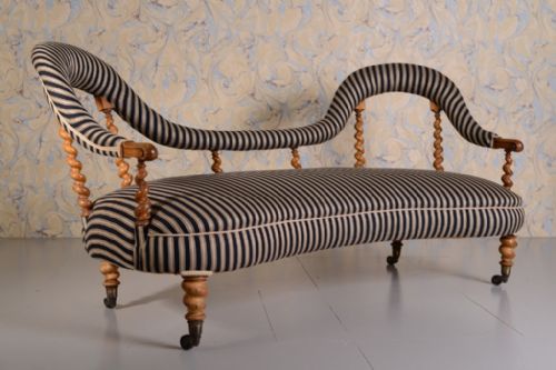 Very Shapely Satin Birch Antique Sofa