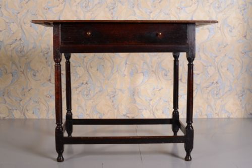 fig 1. Georgian Antique Period Oak Side Table