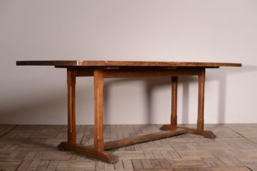 Large 1930'S Heals Oak Refectory Dining Table