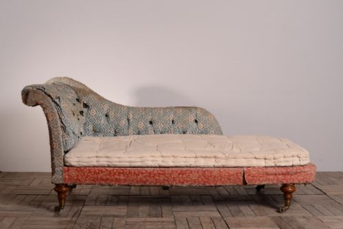 fig 1. Howard & Sons Antique Chaise Longue