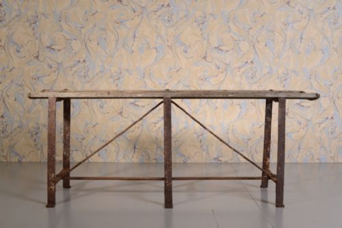 fig 1. English Antique Cricket Pavilion Bench