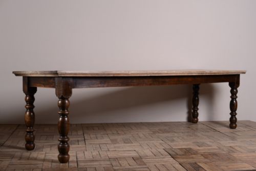 Large 19th Century Antique Kitchen Dining Table