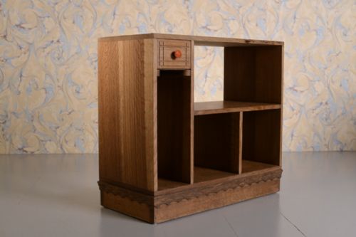 Petite 1930'S Heals Oak Bookcase
