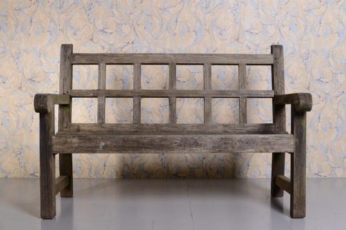 Very Rare Heals 1920'S Teak Garden Bench