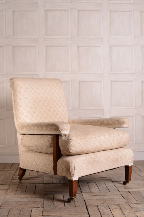 Antique Howard & Sons Open Armchair