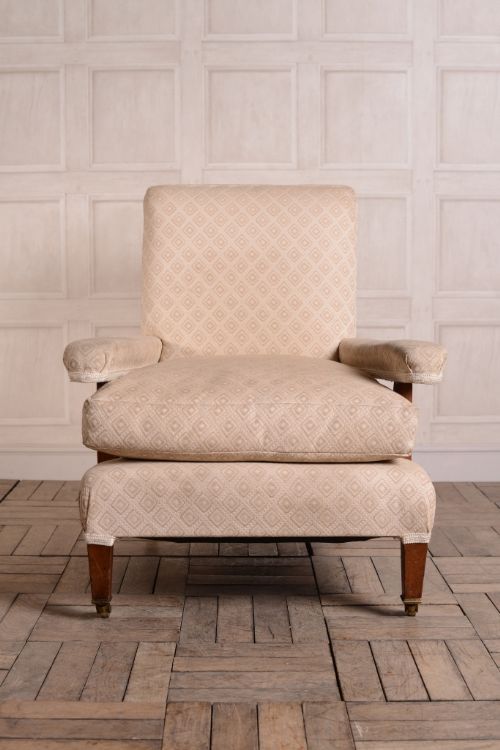 fig 1. Antique Howard & Sons Open Armchair