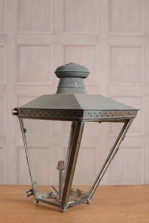 English Antique Copper Wall Lantern