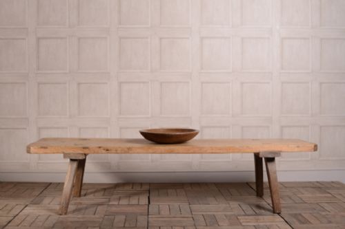 fig 1. 19th Century Antique Pig Scratch Coffee Table