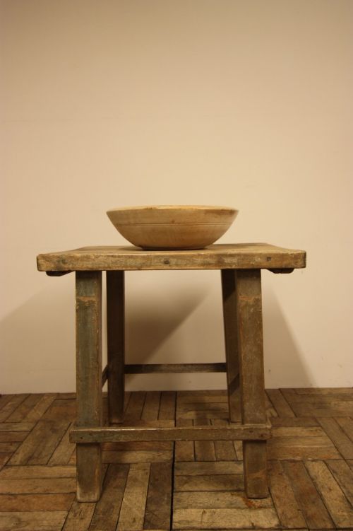 fig 1. Antique Dairy Table in Original Paint