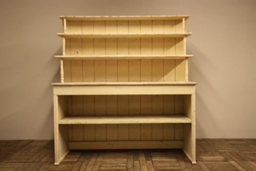 fig 1. Antique Norfolk Dresser in Original Cream Paint