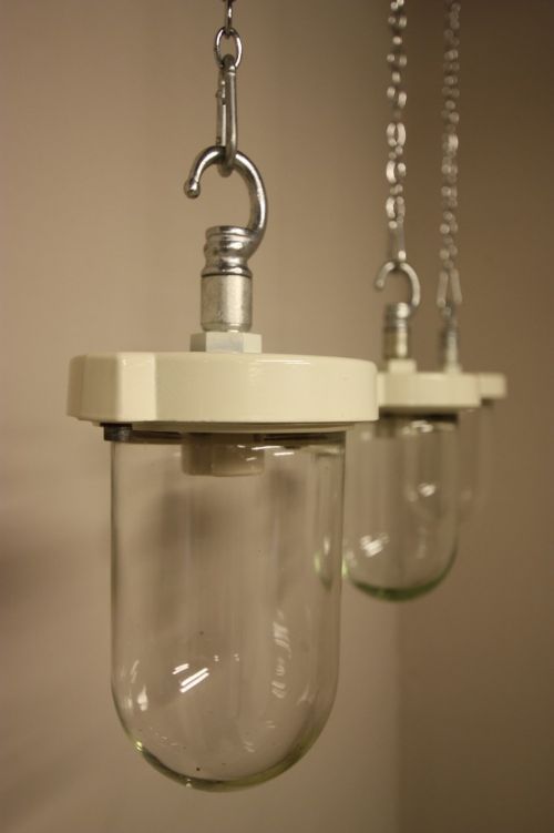 1940'S Gec Glass Light Fittings