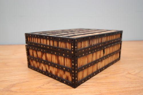 19th Century Antique Quill Box
