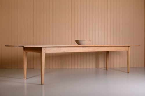 Huge Antique Pine & Elm Dining Table.