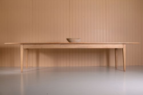 fig 1. Huge Antique Pine & Elm Dining Table.