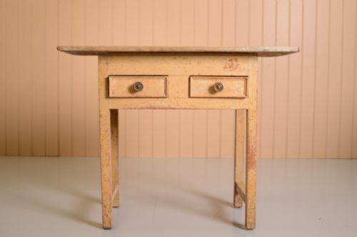 fig 1. Georgian Antique Dairy Table in Original Paint