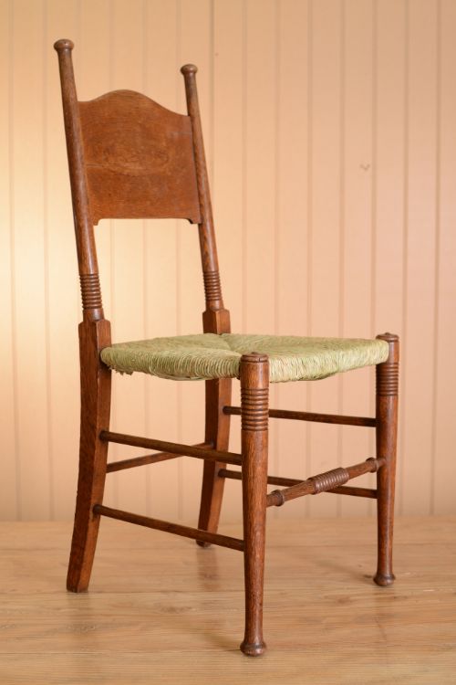 Set of Six Oak Dining Chairs by William Birch