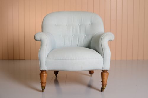 fig 1. William IV English Antique Upholstered Armchair
