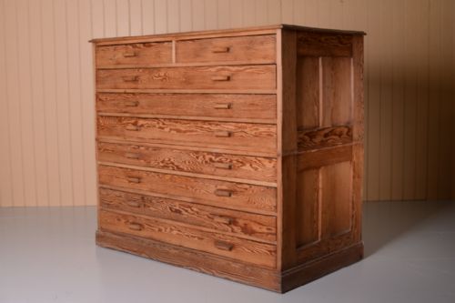 Superb Quality Edwardian Antique Pine Plan Chest