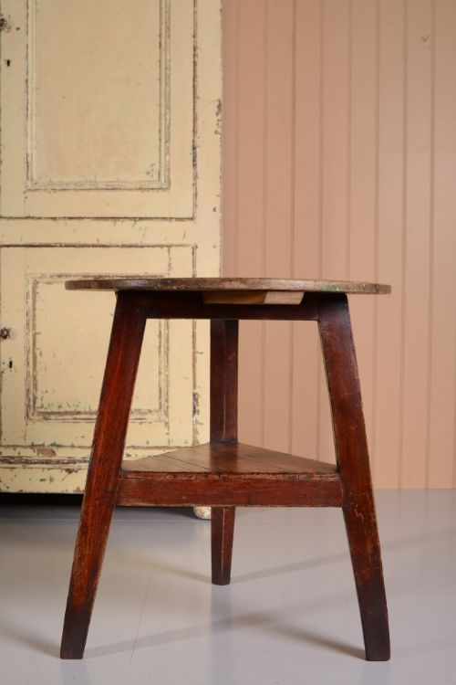 fig 1. English Antique Cricket Table.