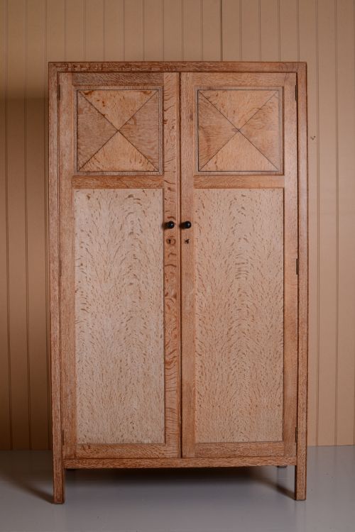 Heals 1920 S Double Oak Wardrobe 300475 Sellingantiques Co Uk