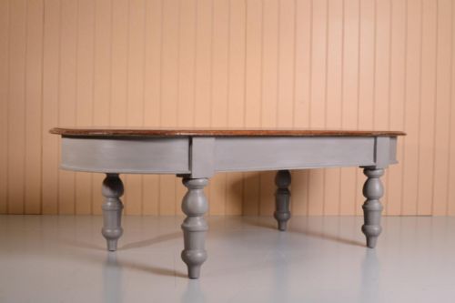 Fabulous Mahogany Topped Antique Coffee Table