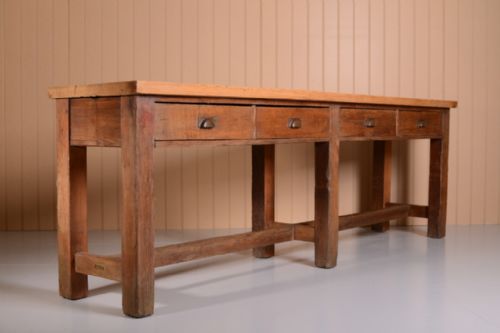 English Antique Pine Side/serving Table.