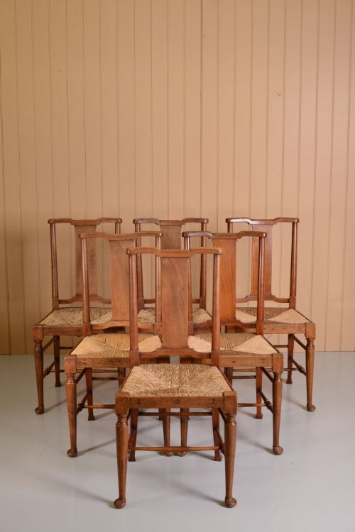 Set of Six Antique Dining Chairs by Norman Shaw