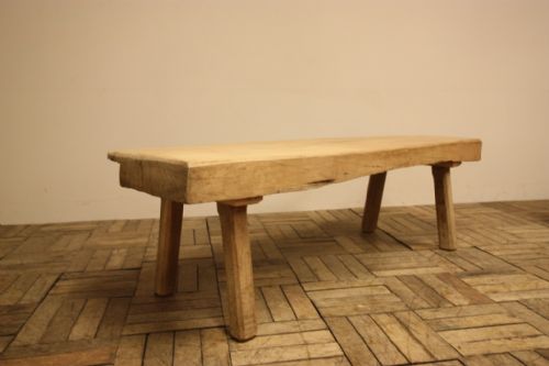 Welsh Antique Pig Bench Coffee Table
