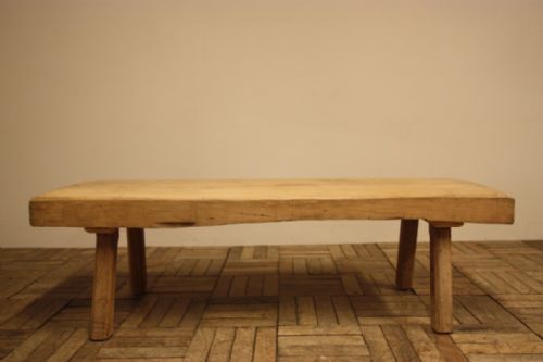 fig 1. Welsh Antique Pig Bench Coffee Table