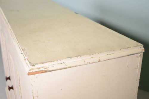 fig 2. English Antique Pine Cupboard in Original Paint