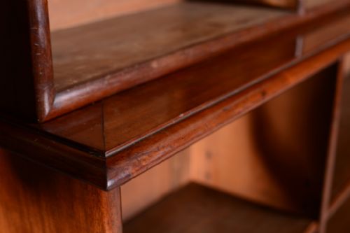 fig 2. Huge William IV Antique Mahogany Open Bookcase