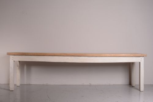 fig 1. Large 19th Century Antique Pine Dining Table