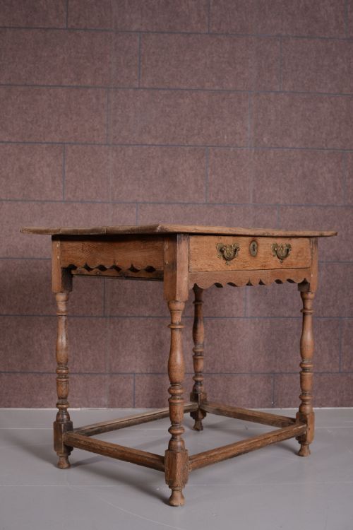 fig 1. 18th Century Period Oak Antique Low Boy.