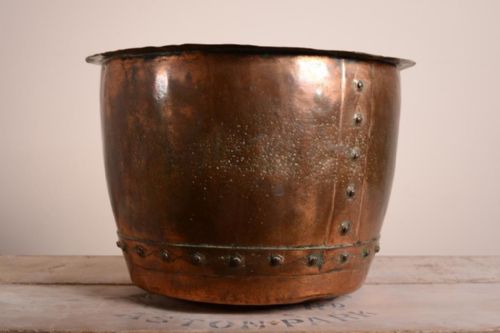 Large 19th Century Antique English Copper