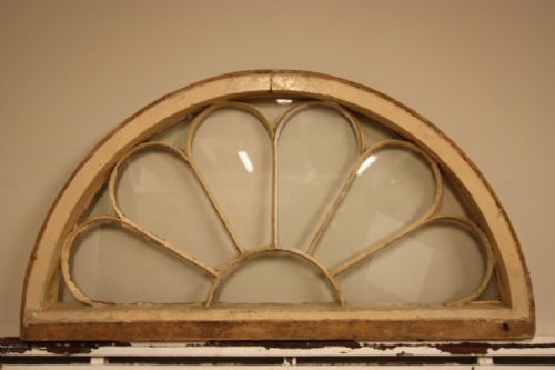 fig 1. English Regency Antique Over Door Fan Light