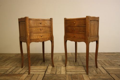 Pair of 1930'S Oak Bedside Cabinets