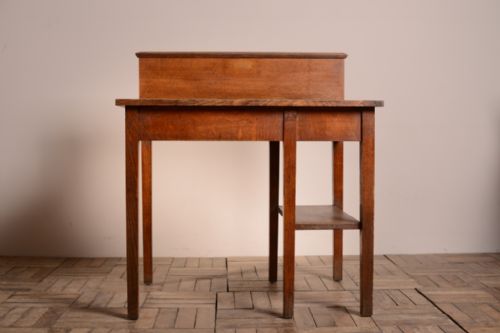 English Antique Oak College Study Tables (2).