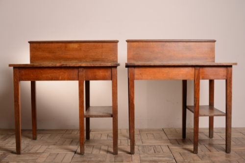 fig 1. English Antique Oak College Study Tables (2).