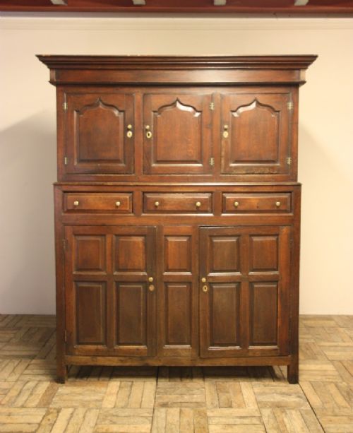 Superb 18th Century Antique Oak Welsh Press Cupboard