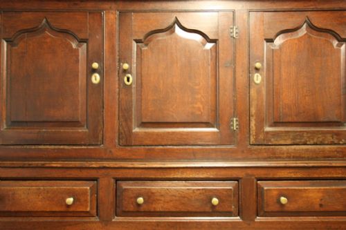 fig 2. Superb 18th Century Antique Oak Welsh Press Cupboard
