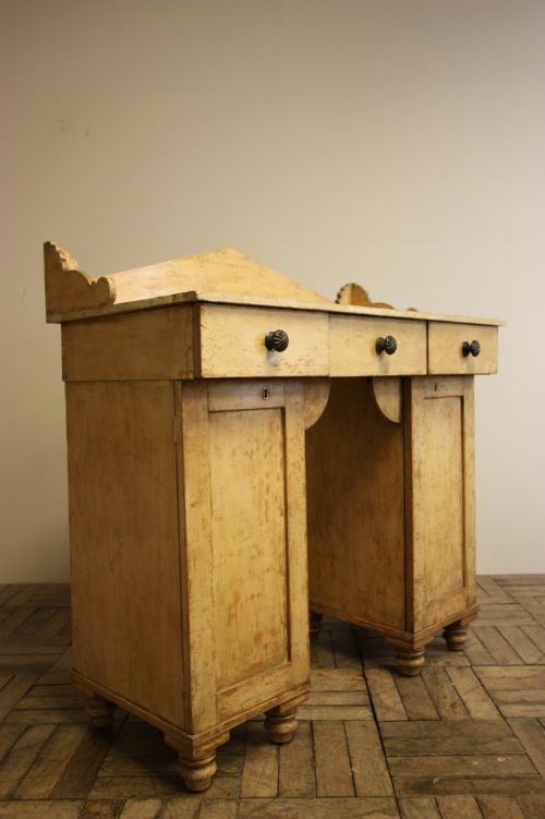 English Regency Side Cabinet in Original Paint