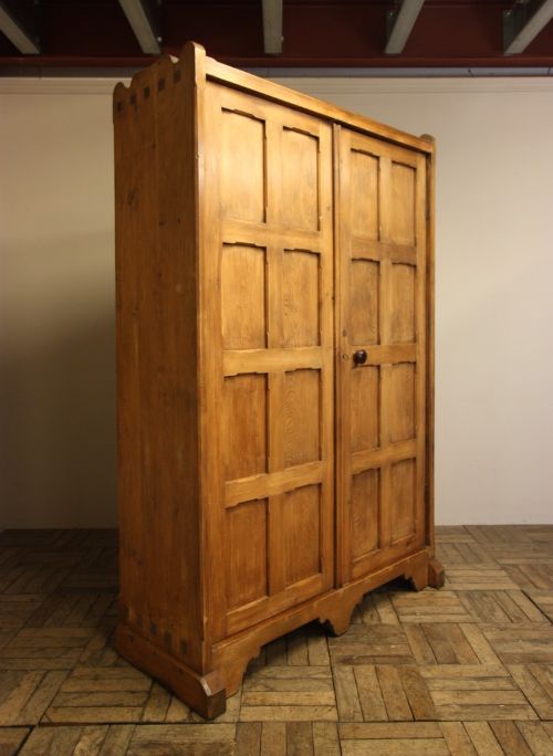 fig 1. 19th Century Antique Pine Cupboard