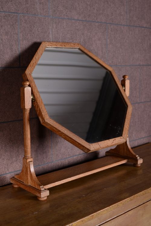Rare Heals Oak Vanity Mirror from Tilden Range.