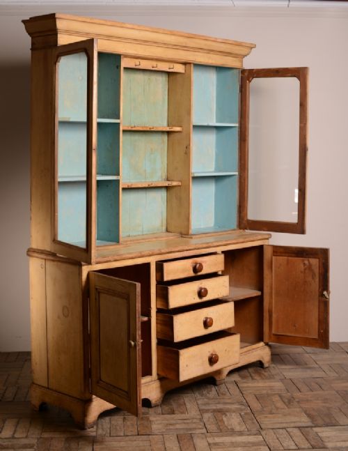 fig 2. Original Painted Antique Welsh Dresser.